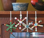 Craft Stick Snowflakes